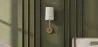 Lamp Wandlamp - Goud met Stoffen Kap - Miu image 7