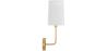 Lamp Wandlamp - Goud met Stoffen Kap - Miu image 7