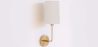 Lamp Wandlamp - Goud met Stoffen Kap - Miu image 7