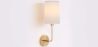 Lamp Wandlamp - Goud met Stoffen Kap - Miu image 7