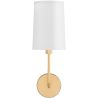 Lamp Wandlamp - Goud met Stoffen Kap - Miu image 7