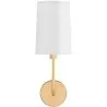 Lamp Wandlamp - Goud met Stoffen Kap - Miu image 7