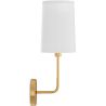 Lamp Wandlamp - Goud met Stoffen Kap - Miu image 7