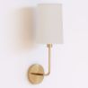 Lamp Wandlamp - Goud met Stoffen Kap - Miu image 7