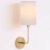 Lamp Wandlamp - Goud met Stoffen Kap - Miu image 7