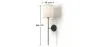 Lamp Wandlamp - Zwart met Stoffen Kap - Dena image 7