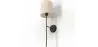 Lamp Wandlamp - Zwart met Stoffen Kap - Dena image 7