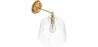 Lamp Wandlamp - Goud Metaal en Kristal - Sabela image 7