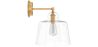 Lamp Wandlamp - Goud Metaal en Kristal - Sabela image 7