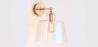 Lamp Wandlamp - Goud Metaal en Kristal - Sabela image 7