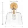 Lamp Wandlamp - Goud Metaal en Kristal - Sabela image 7