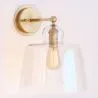 Lamp Wandlamp - Goud Metaal en Kristal - Sabela image 7