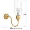 Luster Lamp - Gouden Wandlamp - Driss image 7