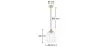 Plafondlamp - Hanglamp - Kristal en Metaal - Amaia image 7