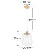 Plafondlamp - Hanglamp - Kristal en Metaal - Amaia image 7
