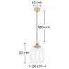 Plafondlamp - Hanglamp - Kristal en Metaal - Amaia image 7
