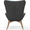 Fauteuil met poef - Bekleed in patchwork - Kontur image 7