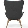 Fauteuil met poef - Bekleed in patchwork - Kontur image 7