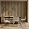 Silla de Comedor - Tapizado en Tela Bouclé - Madera y Ratán - Birey image 7