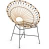 Ronde stoel voor buiten van synthetisch rotan - Boho Bali-ontwerp - Elsa image 7