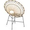 Ronde stoel voor buiten van synthetisch rotan - Boho Bali-ontwerp - Elsa image 7
