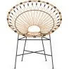 Ronde stoel voor buiten van synthetisch rotan - Boho Bali-ontwerp - Elsa image 7