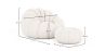 Beklede Fauteuil met Ottoman - Wit Boucle - Rubi image 7