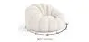 Beklede Fauteuil met Ottoman - Wit Boucle - Rubi image 7