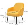 Fluwelen beklede fauteuil - Hyra image 7