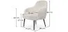 Gestoffeerde Fauteuil - Witte Bouclé - Hyra image 7
