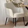 Gestoffeerde Fauteuil - Witte Bouclé - Hyra image 7