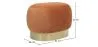 Pouf - Velours en Metaal - Luxe image 7