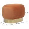 Pouf - Velours en Metaal - Luxe image 7