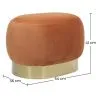 Pouf - Velours en Metaal - Luxe image 7
