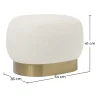 Pouf Luxe Huis Voetensteun - Wit Boucle - Luxe image 7