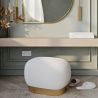 Pouf Luxe Huis Voetensteun - Wit Boucle - Luxe image 7
