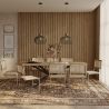 Pakket Industrieel ontwerp houten eettafel (220cm) & 8 rotan eetkamerstoelen - Bruna image 7