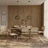 Pakket Industrieel ontwerp houten eettafel (220cm) & 8 rotan eetkamerstoelen - Bruna image 7