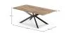 Pakket Industrieel ontwerp houten eettafel (200cm) & 8 rotan eetkamerstoelen - bekleed met fluweel - Puila image 7