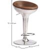 Ronde Metalen Kruk - Aviator Stijl - 70cm - Aviator image 7