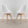 Set van 2 Denisse stoelen in Scandinavisch design met kussen - Mat image 7