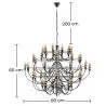 Kroonluchter Plafondlamp - Hanglamp - Klein - Bella image 7