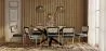 Pack Industrial Design Houten Eettafel (200cm) & 8 Rotan Eetkamerstoelen - Fluwelen Bekleding - Hyre image 7