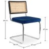 Pack Industrial Design Houten Eettafel (200cm) & 8 Rotan Eetkamerstoelen - Fluwelen Bekleding - Hyre image 7