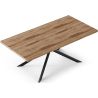 Rechthoekige Eettafel - Industrieel - Hout en Metaal - Bayron image 7
