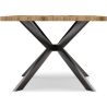 Rechthoekige Eettafel - Industrieel - Hout en Metaal - Bayron image 7
