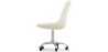 Bureaustoel met wielen - Wit Boucle - Tulip image 7