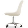 Bureaustoel met wielen - Wit Boucle - Tulip image 7