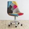 Draaibare kantoorstoel - Patchwork bekleding - Simona image 7