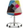 Draaibare kantoorstoel - Patchwork bekleding - Simona image 7